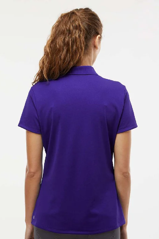 Adidas Womens UV Protection Short Sleeve Polo Shirt - Collegiate Purple - NEW