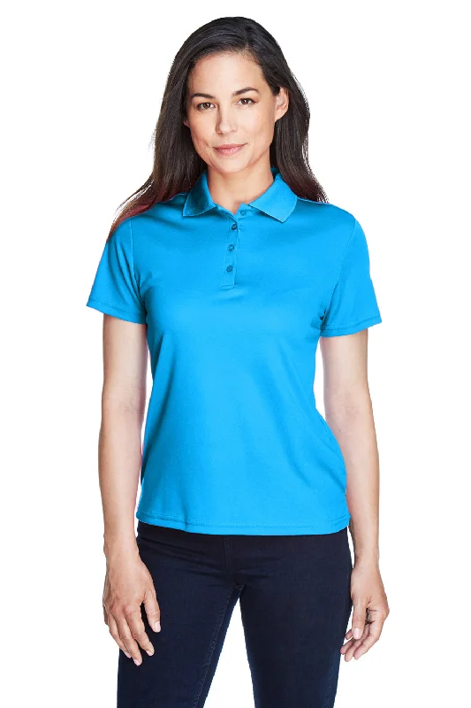 Core 365 Womens Origin Performance Moisture Wicking Short Sleeve Polo Shirt - Electric Blue