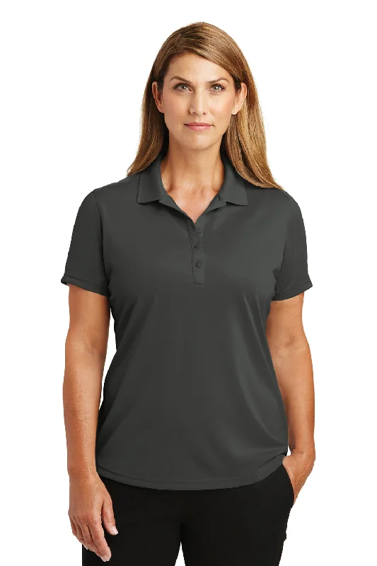 CornerStone Womens Select Moisture Wicking Short Sleeve Polo Shirt - Charcoal Grey