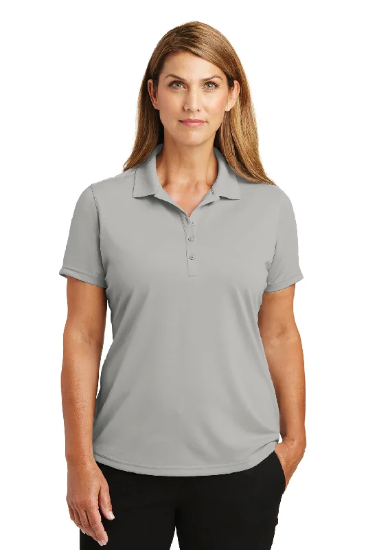 CornerStone Womens Select Moisture Wicking Short Sleeve Polo Shirt - Light Grey