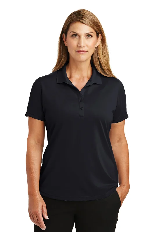 CornerStone Womens Select Moisture Wicking Short Sleeve Polo Shirt - Dark Navy Blue