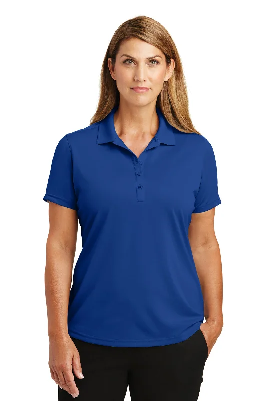 CornerStone Womens Select Moisture Wicking Short Sleeve Polo Shirt - Royal Blue