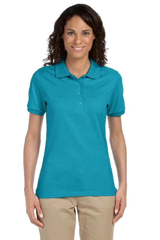 Jerzees Womens SpotShield Stain Resistant Short Sleeve Polo Shirt - California Blue