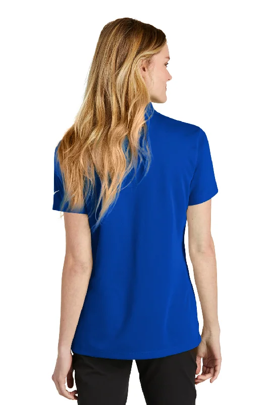 Nike Womens Dri-Fit Moisture Wicking Micro Pique 2.0 Short Sleeve Polo Shirt - Game Royal Blue