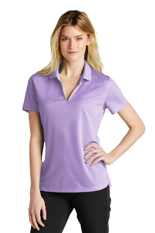 Nike Womens Dri-Fit Moisture Wicking Micro Pique 2.0 Short Sleeve Polo Shirt - Urban Lilac Purple