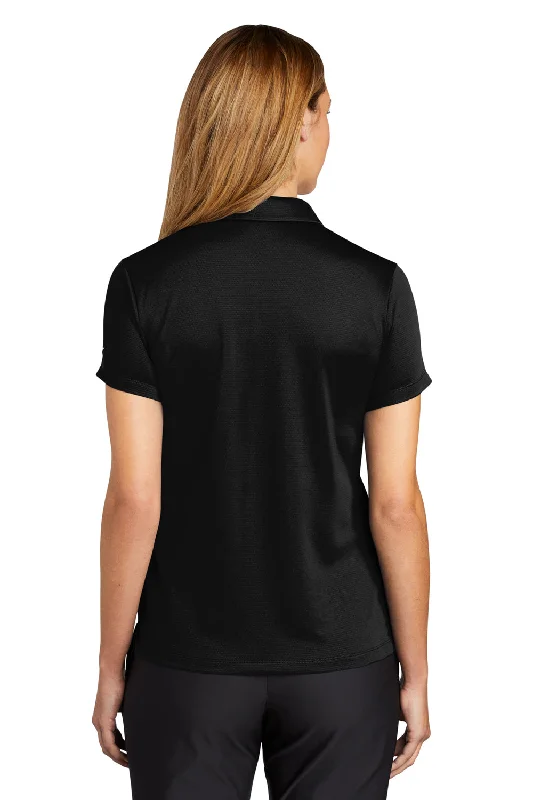 Nike Womens Essential Dri-Fit Moisture Wicking Short Sleeve Polo Shirt - Black