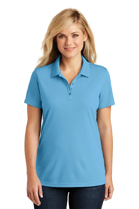 Port Authority Womens Dry Zone Moisture Wicking Short Sleeve Polo Shirt - Carolina Blue