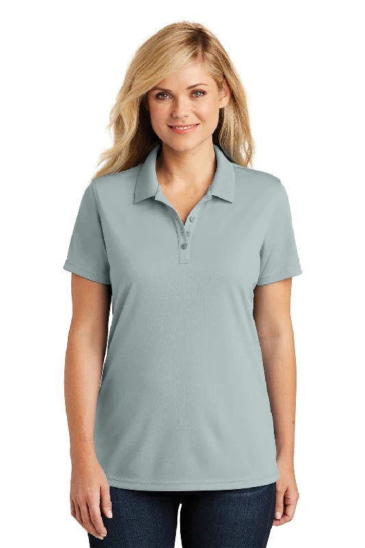 Port Authority Womens Dry Zone Moisture Wicking Short Sleeve Polo Shirt - Gusty Grey