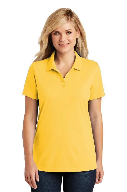 Port Authority Womens Dry Zone Moisture Wicking Short Sleeve Polo Shirt - Sunburst Yellow