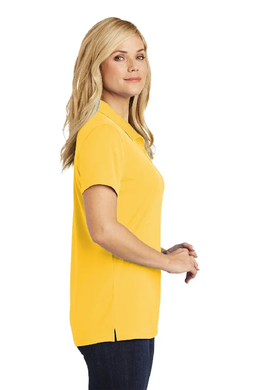 Port Authority Womens Dry Zone Moisture Wicking Short Sleeve Polo Shirt - Sunburst Yellow