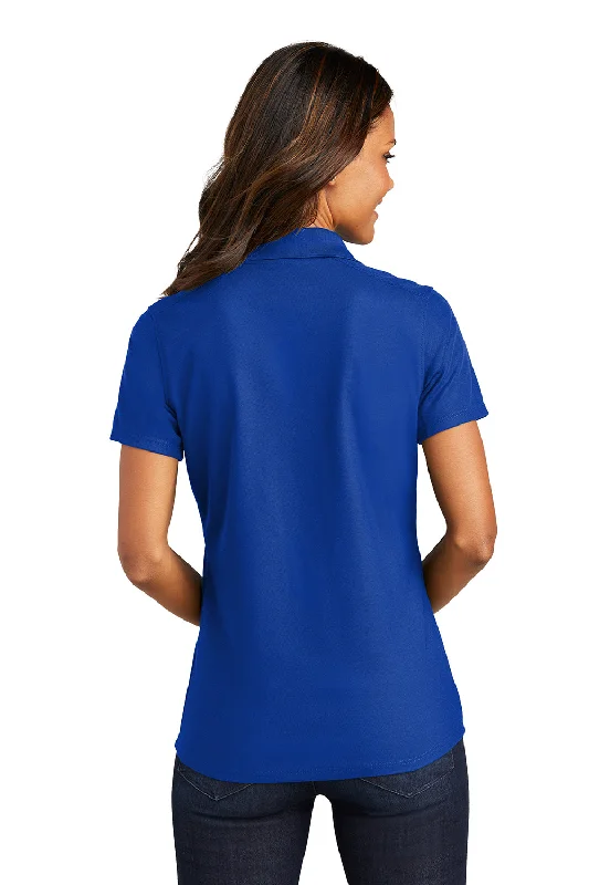 Port Authority Womens EZPerformance Moisture Wicking Short Sleeve Polo Shirt - True Royal Blue