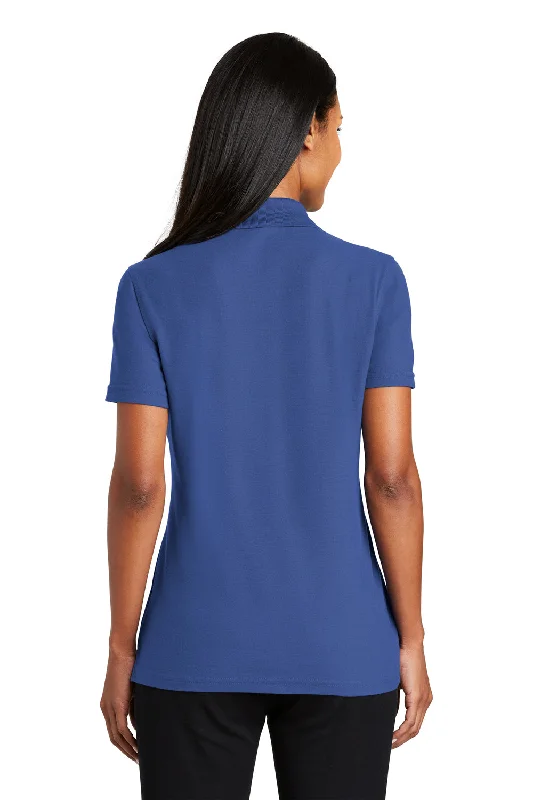 Port Authority Womens Moisture Wicking Short Sleeve Polo Shirt - Royal Blue