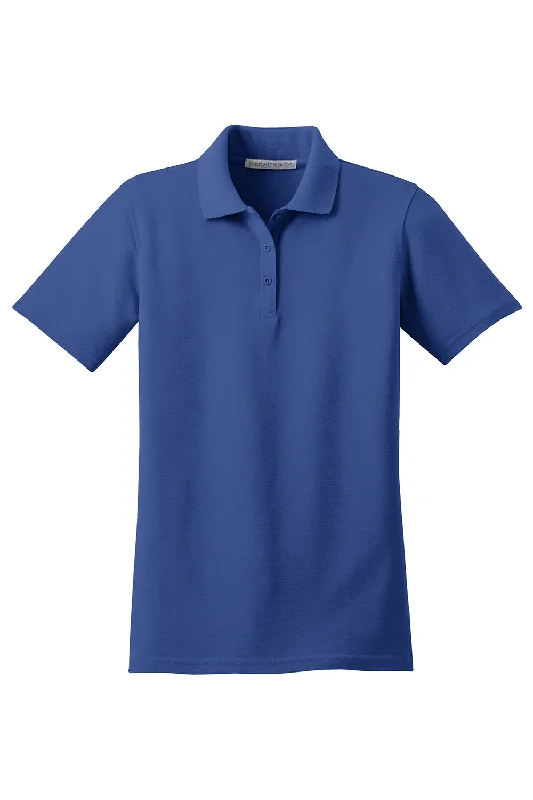 Port Authority Womens Moisture Wicking Short Sleeve Polo Shirt - Royal Blue