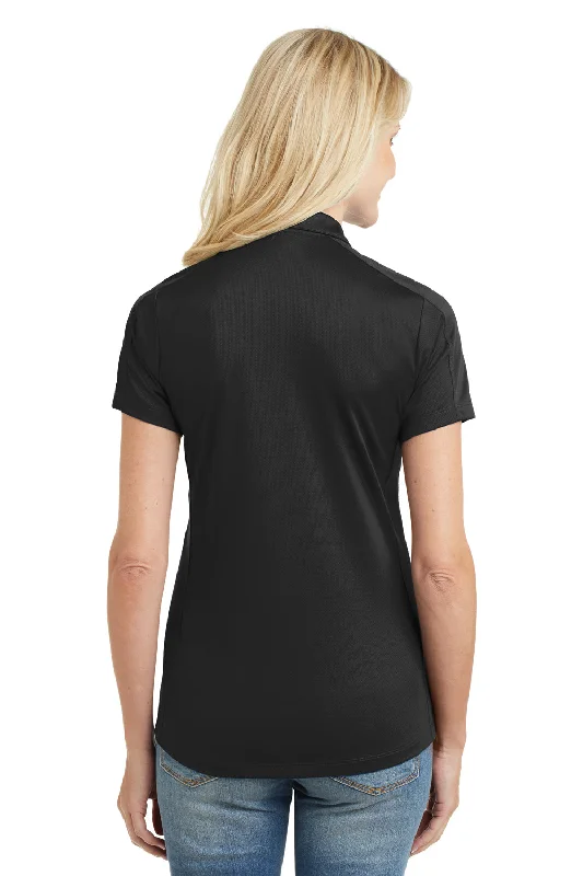 Port Authority Womens Moisture Wicking Short Sleeve Polo Shirt - Black