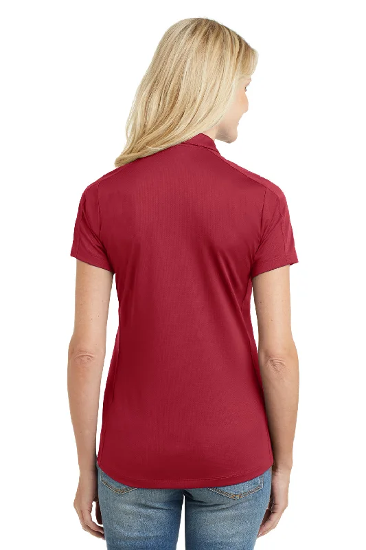 Port Authority Womens Moisture Wicking Short Sleeve Polo Shirt - Rich Red