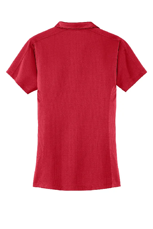 Port Authority Womens Moisture Wicking Short Sleeve Polo Shirt - Rich Red