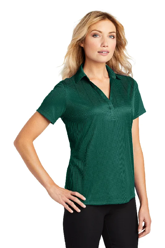 Port Authority Womens Performance Moisture Wicking Short Sleeve Polo Shirt - Green Glen