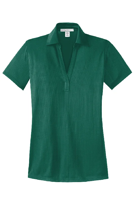 Port Authority Womens Performance Moisture Wicking Short Sleeve Polo Shirt - Green Glen