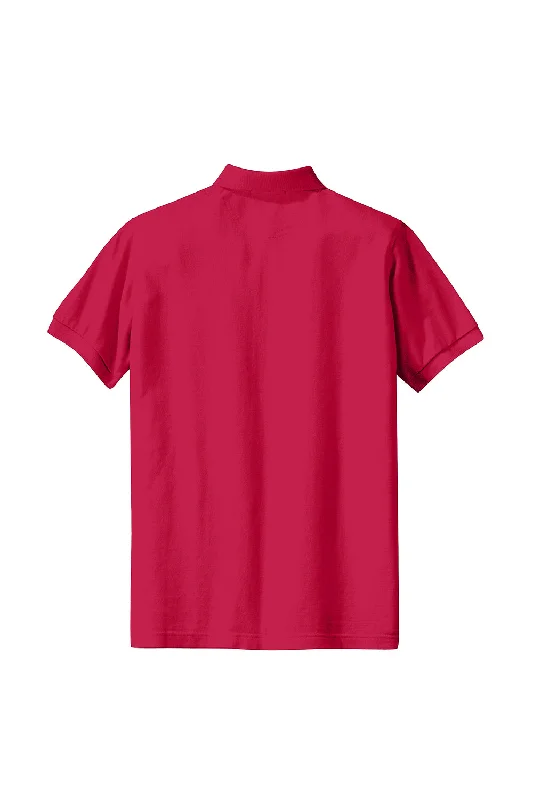 Port Authority Womens Shrink Resistant Short Sleeve Polo Shirt - Red