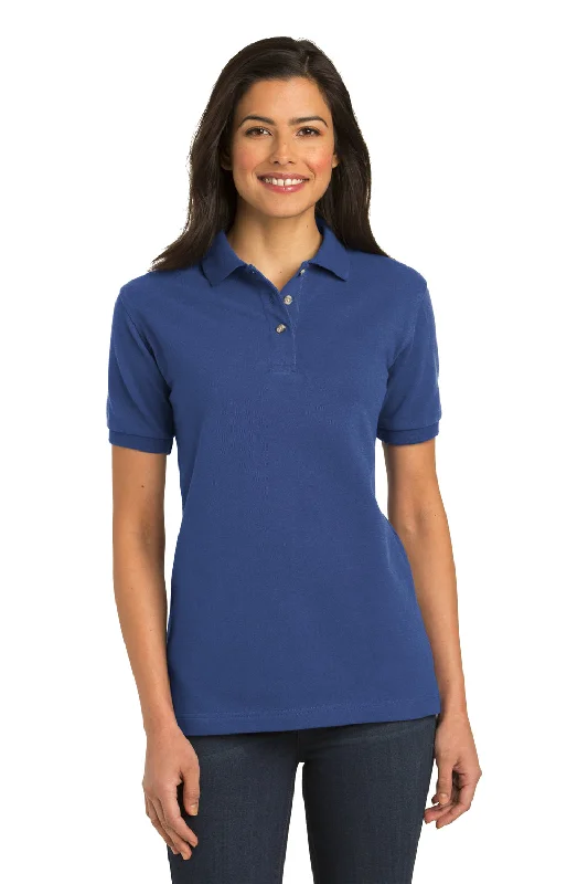 Port Authority Womens Shrink Resistant Short Sleeve Polo Shirt - Royal Blue