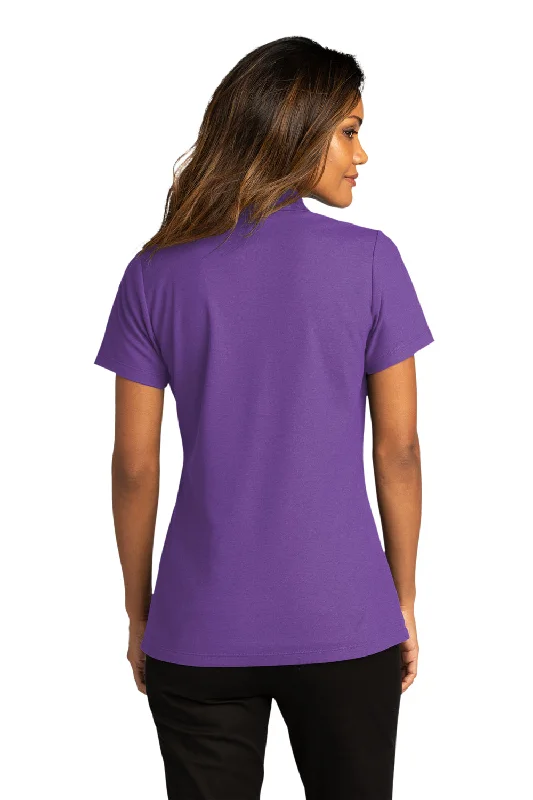 Port Authority Womens React SuperPro Snag Resistant Short Sleeve Polo Shirt - Purple