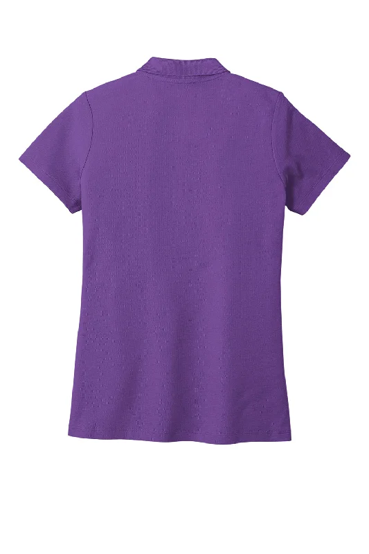 Port Authority Womens React SuperPro Snag Resistant Short Sleeve Polo Shirt - Purple