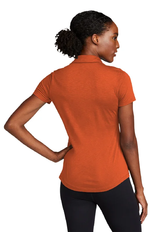 Sport-Tek Womens Strive Moisture Wicking Short Sleeve Polo Shirt - Texas Orange