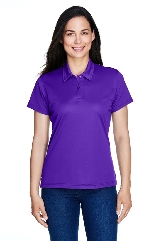 Team 365 Womens Command Performance Moisture Wicking Short Sleeve Polo Shirt - Purple