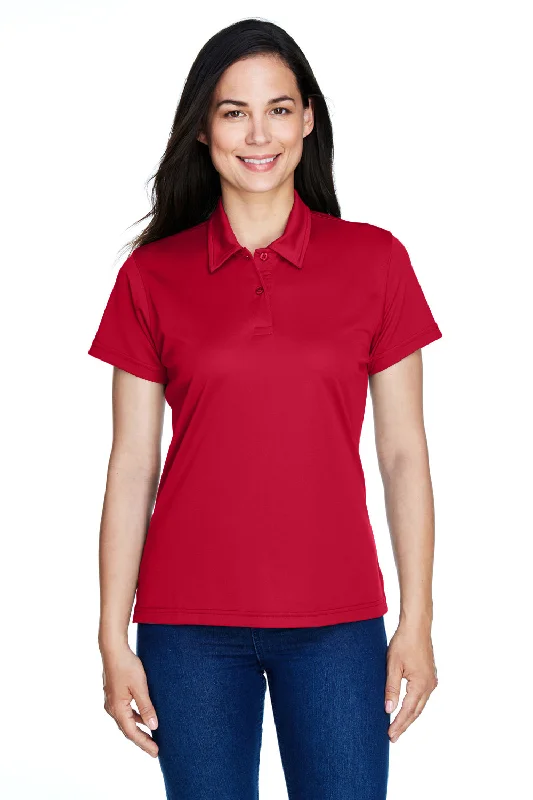 Team 365 Womens Command Performance Moisture Wicking Short Sleeve Polo Shirt - Scarlet Red