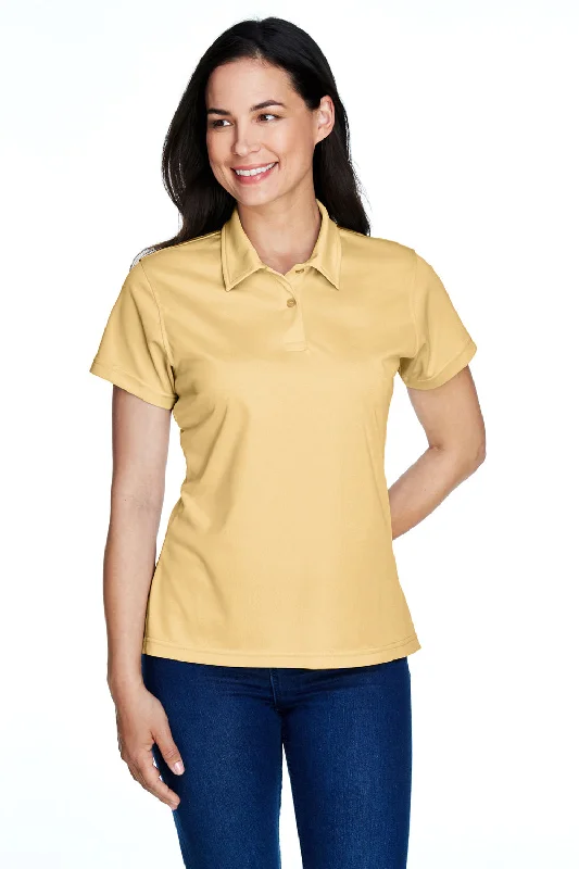 Team 365 Womens Command Performance Moisture Wicking Short Sleeve Polo Shirt - Vegas Gold